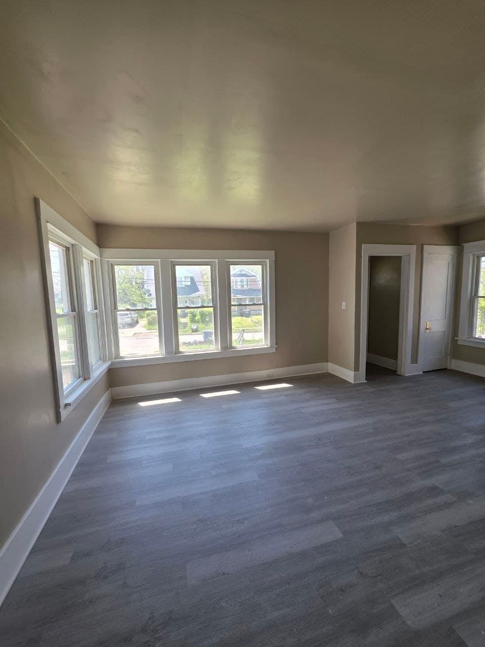 New flooring in a finished room