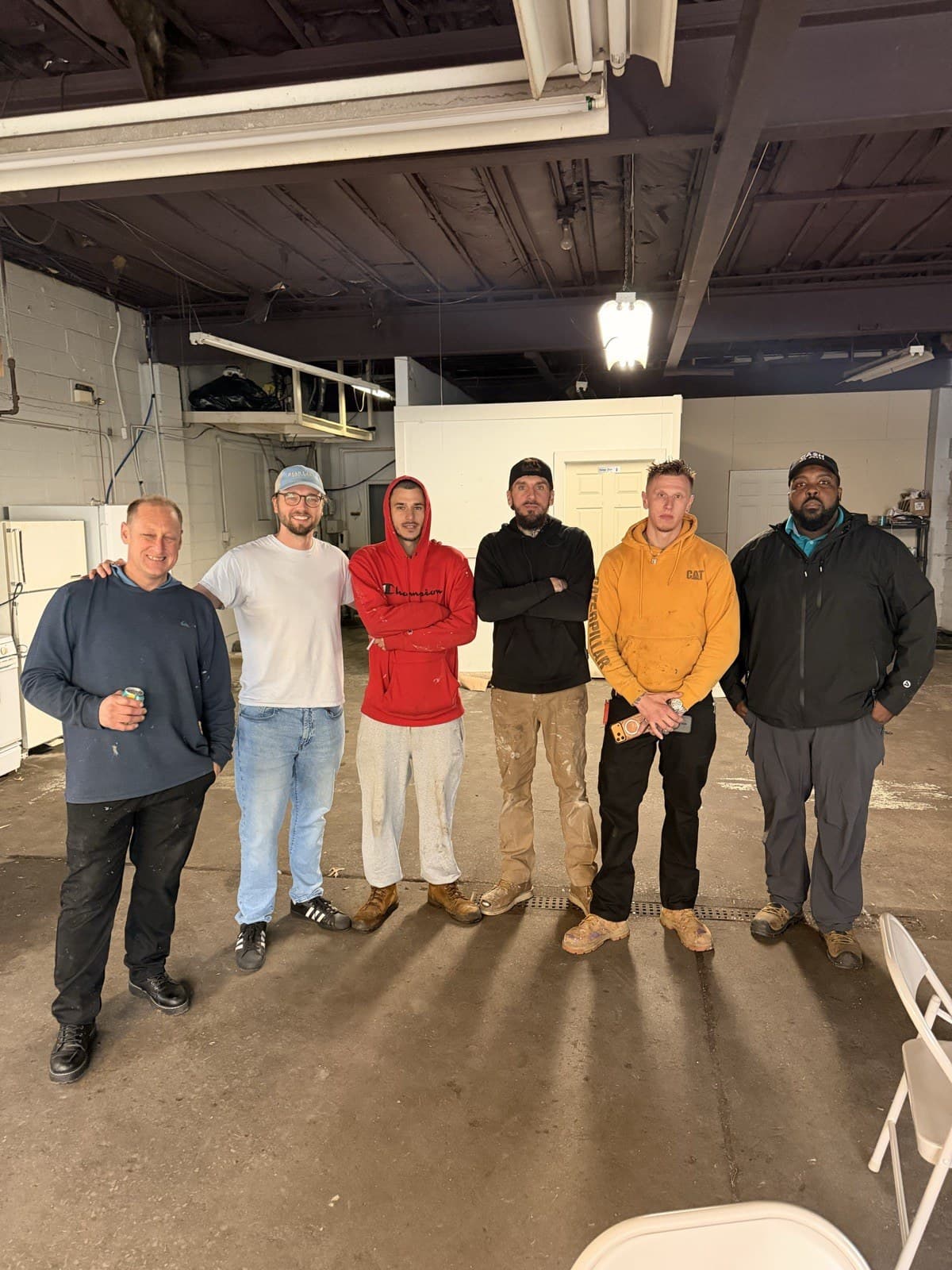 The Better Build crew inside the shop on W. Sylvania Ave in Toledo